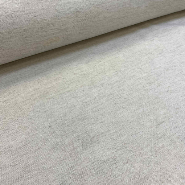 Tissu pour rideaux texturé beige naturel