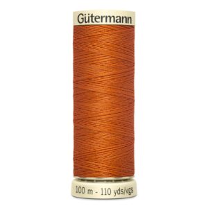 hilo gutermann bobina 100m naranja oscuro