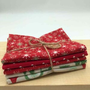 fat quarter patchwork navidad estrellas