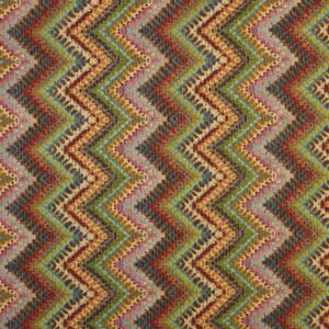 tela jacquard gobelino zig zag multicolor