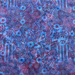 fat quarter batik abstracto azul