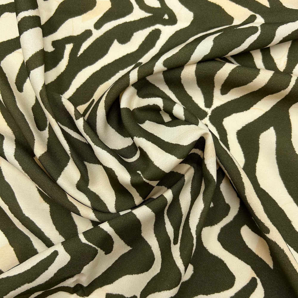 zebra printed viscose fabric sustainable fashion