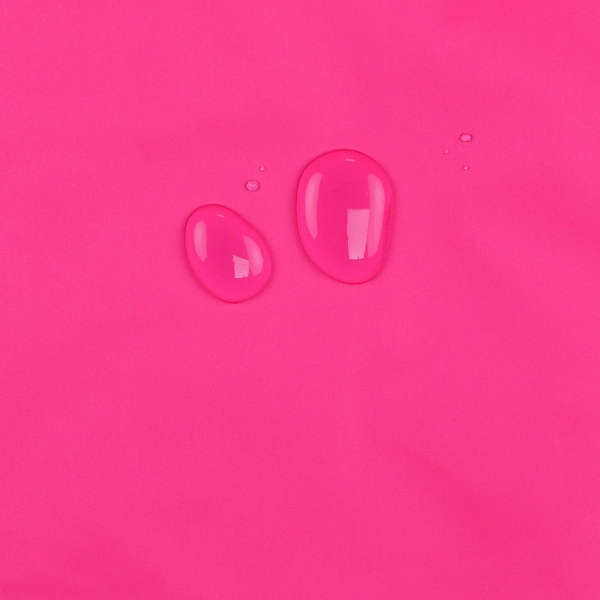 Fluorescent pink water repellent fabric