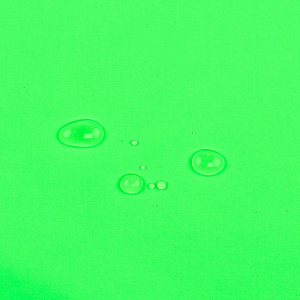 Fluor green water repellent fabric