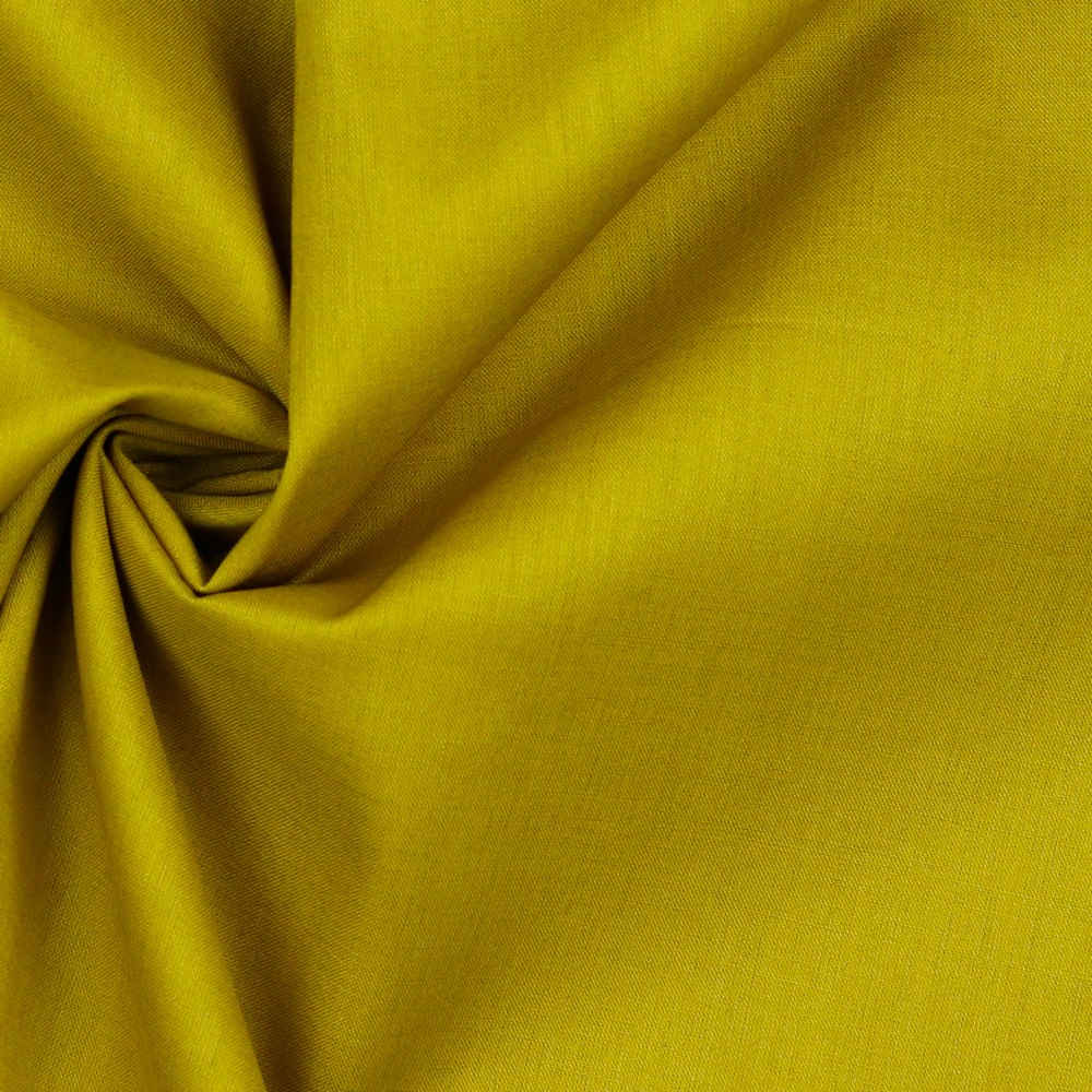 ochre organic cotton batiste fabric