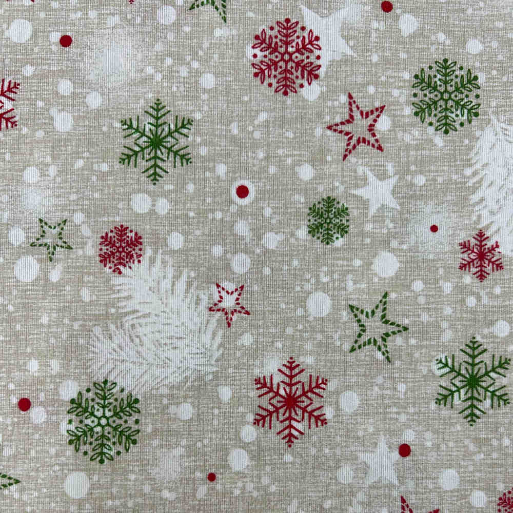 toile en tissu étoiles de Noël